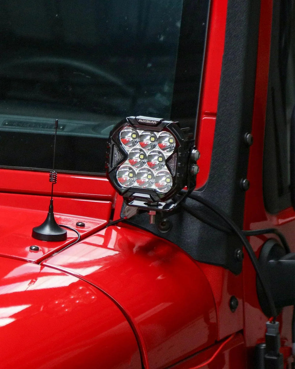 Auxbeam CUBE-Z Series 4" LED Pod Lights — White DRL + Amber Turn Signal
