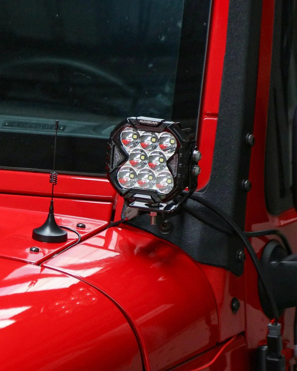 Auxbeam CUBE-Z Series 4" LED Pod Lights — White DRL + Amber Turn Signal