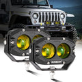 Auxbeam R4 4 inch amber spot LED pods