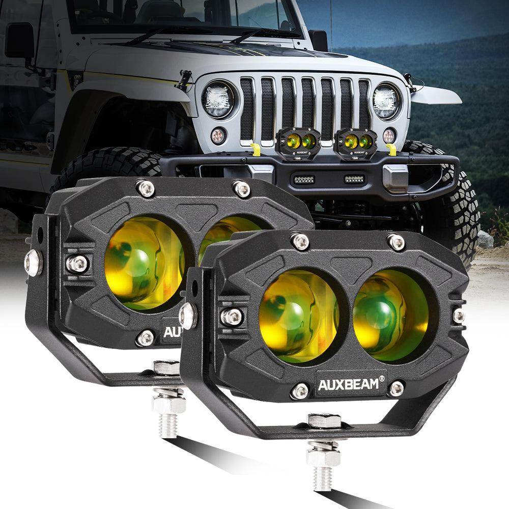 Auxbeam R4 4 inch amber spot LED pods