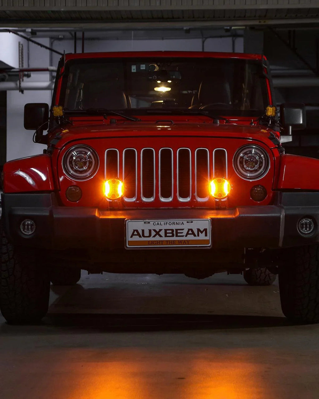 Auxbeam V-ULTRA Series 5" 172W Side-Shooter LED Pods — Amber + Amber DRL
