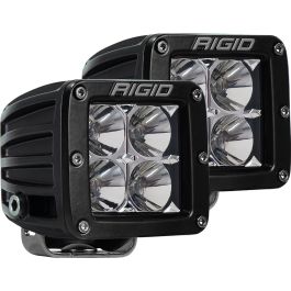 RIGID D-Series PRO Flood LED Pods Pair Black 202113