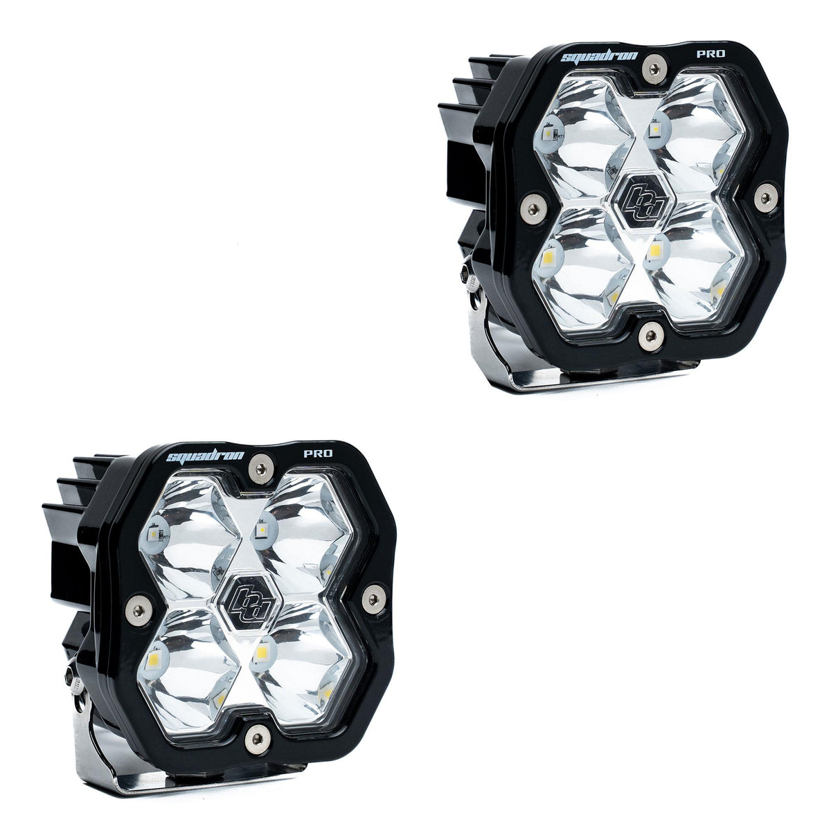 Baja Designs Squadron 2.0 Pro Black LED Auxiliary Light Pod Pair