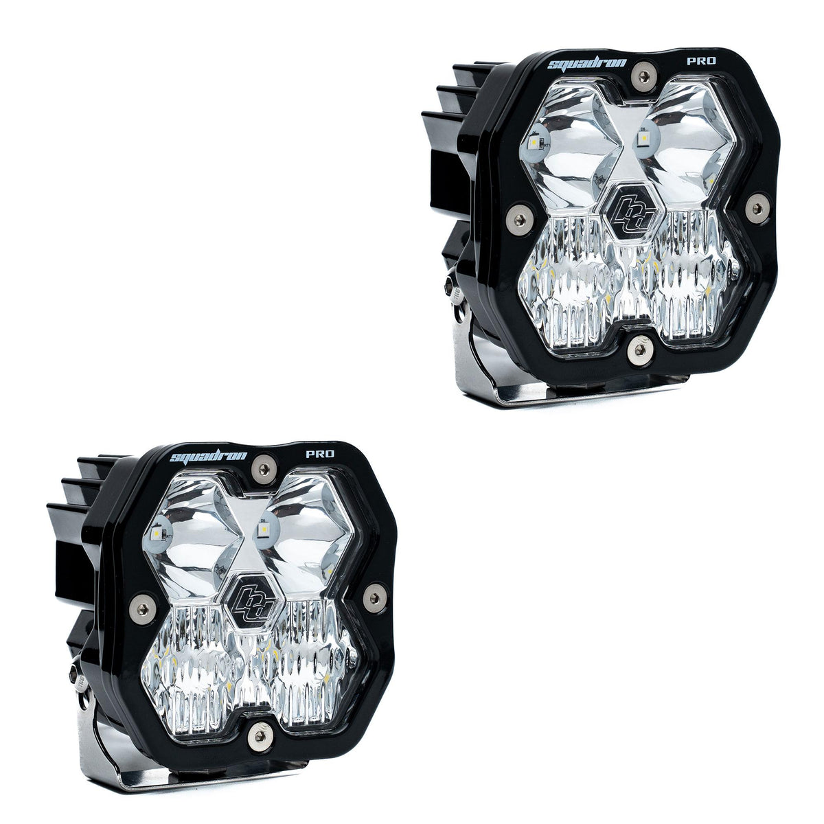 Baja Designs Squadron 2.0 Pro Black LED Auxiliary Light Pod Pair