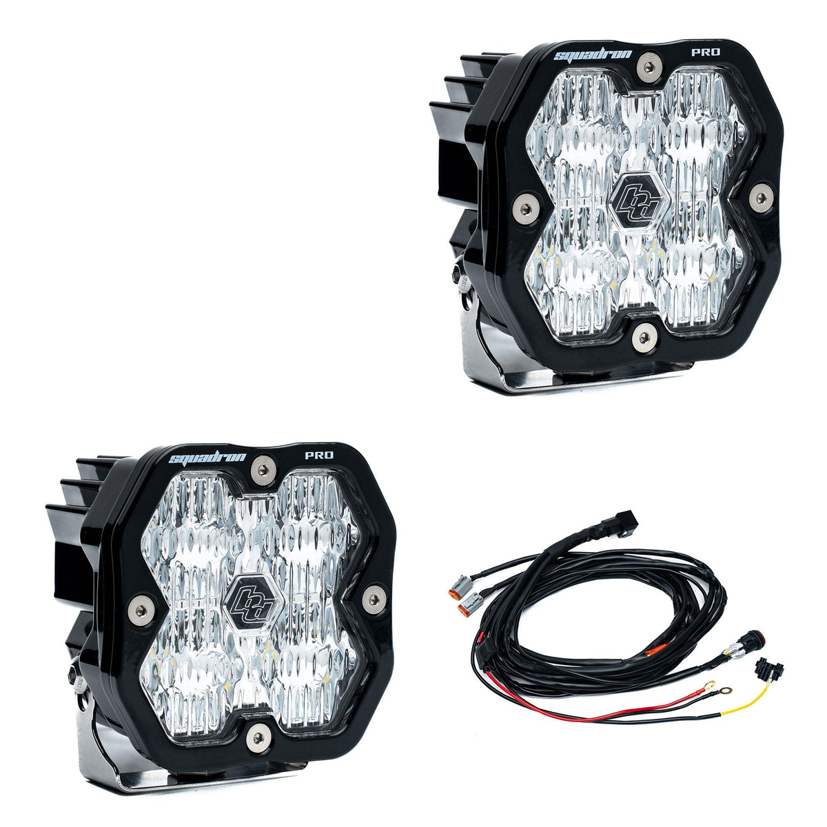 Baja Designs Squadron 2.0 Pro Black LED Auxiliary Light Pod Pair