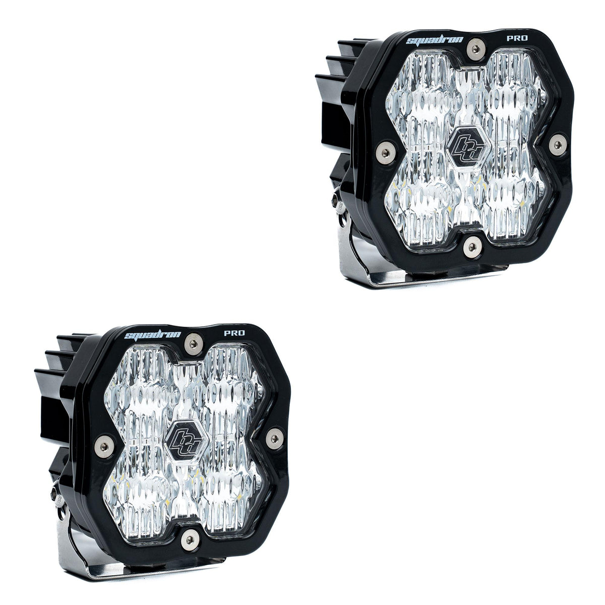 Baja Designs Squadron 2.0 Pro Black LED Auxiliary Light Pod Pair