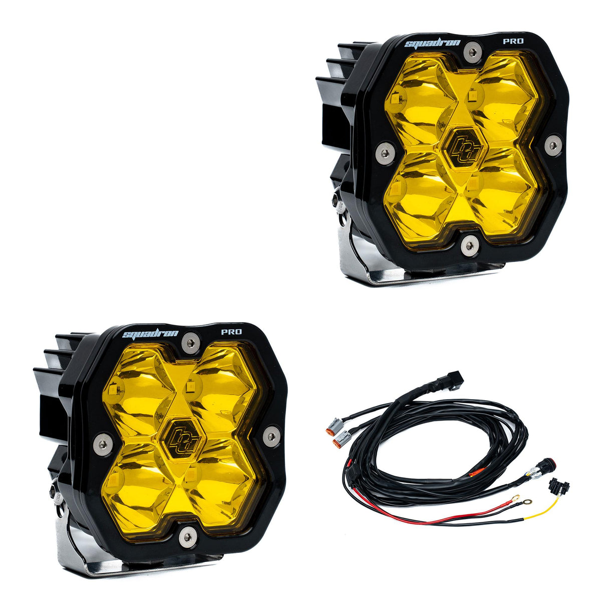 Baja Designs Squadron 2.0 Pro Black LED Auxiliary Light Pod Pair