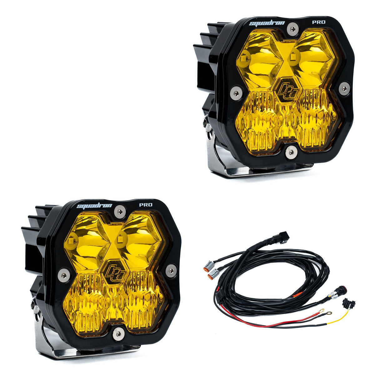 Baja Designs Squadron 2.0 Pro Black LED Auxiliary Light Pod Pair