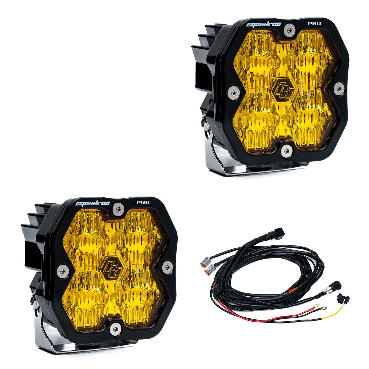 Baja Designs Squadron 2.0 Pro Black LED Auxiliary Light Pod Pair
