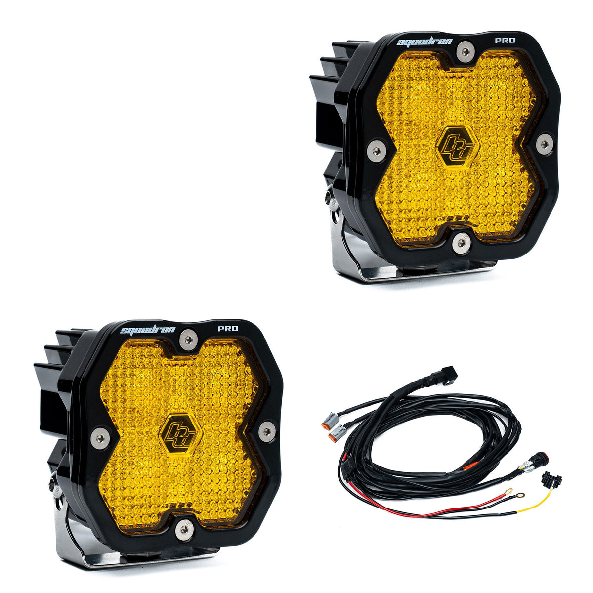 Baja Designs Squadron 2.0 Pro Black LED Auxiliary Light Pod Pair