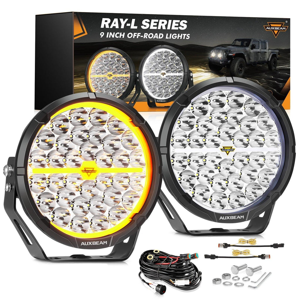Auxbeam RAY-L 9 inch dual DRL driving lights