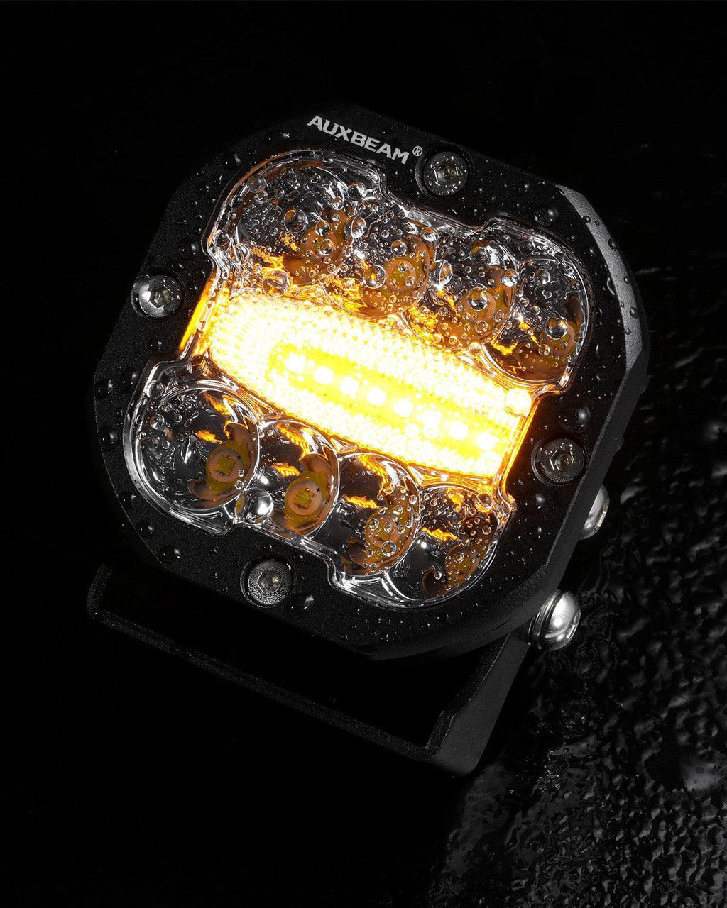 Auxbeam XP-ULTRA 3" 96W 6-Mode White & Amber Flashing LED Pods (Pair)