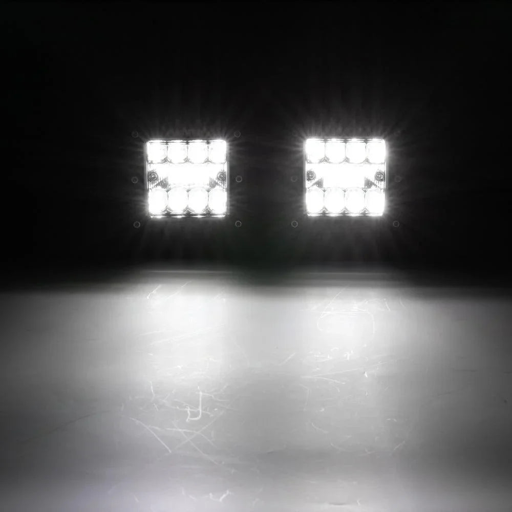 Auxbeam 3" 84W Spot LED Pod Lights — White (Pair)