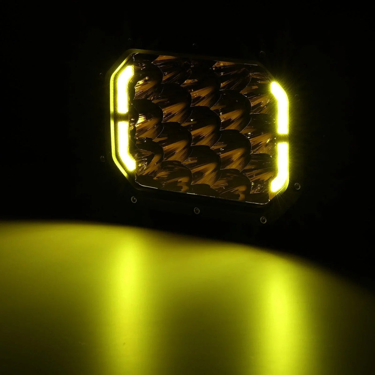 Auxbeam 7x5" Rectangle Amber Spot LED Driving Lights (Pair)