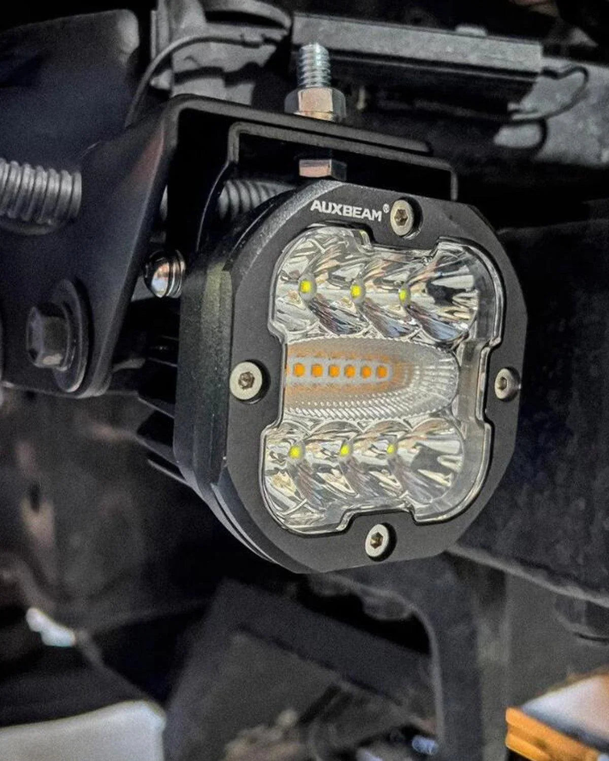 Auxbeam XP-ULTRA 3" 96W 6-Mode White & Amber Flashing LED Pods (Pair)