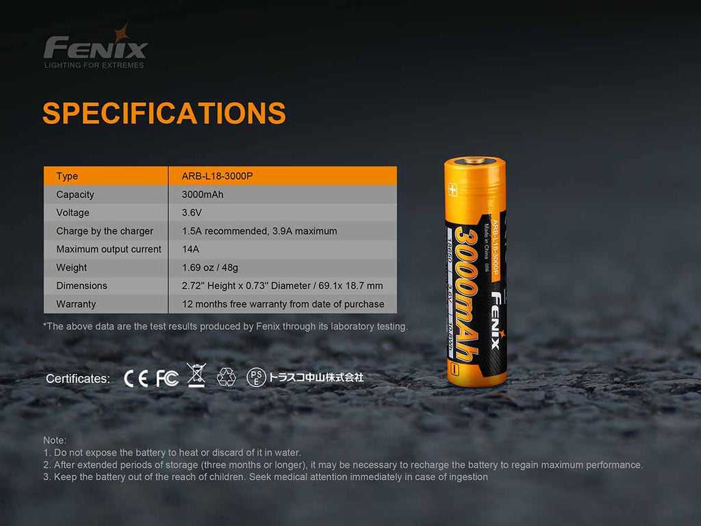 ARB-L18-3000P Rechargeable Battery