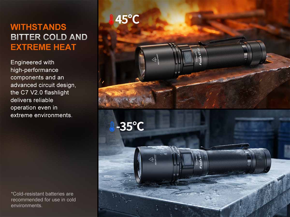 Fenix C7 V2.0 Rechargeable Flashlight