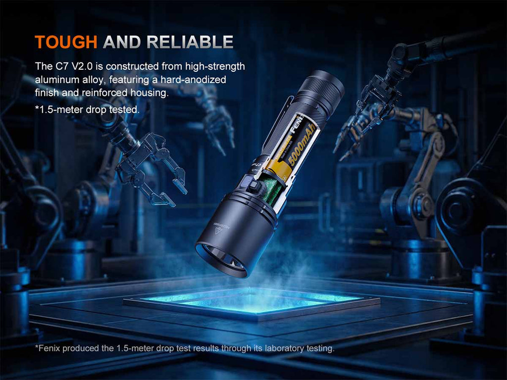Fenix C7 V2.0 Rechargeable Flashlight