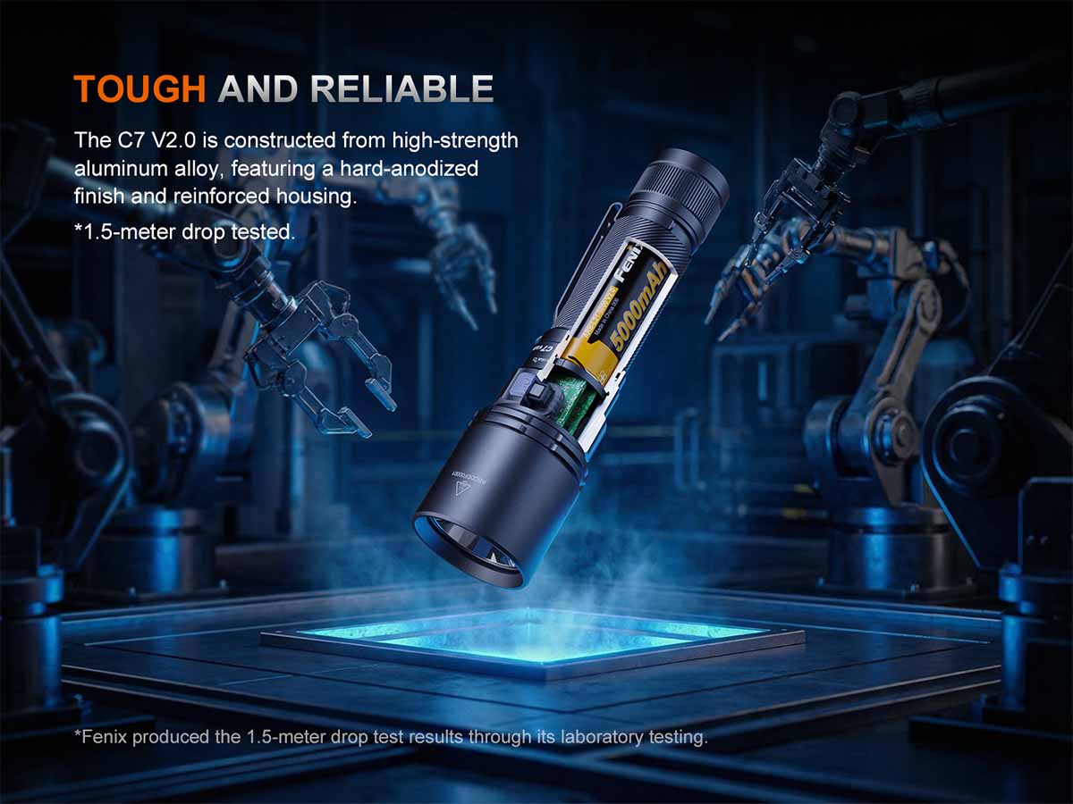 Fenix C7 V2.0 Rechargeable Flashlight