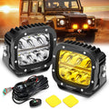 Auxbeam XP-ULTRA 5 inch 132W white amber combo pods amber DRL