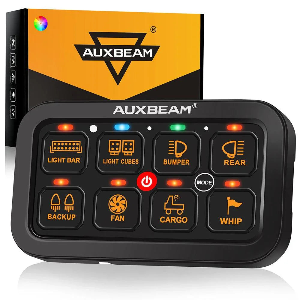 Auxbeam RGB Series 8-Gang LED Switch Panel