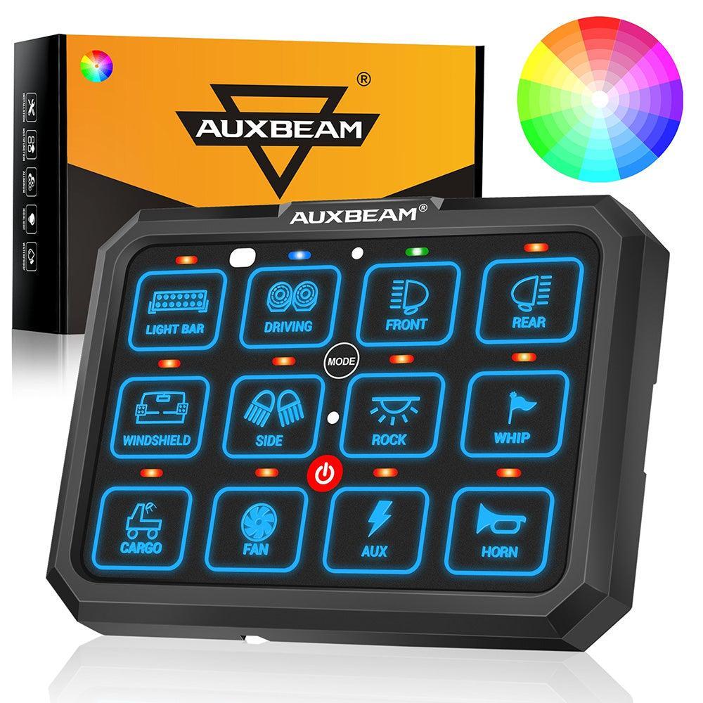 Auxbeam RGB Series 12-Gang LED Switch Panel