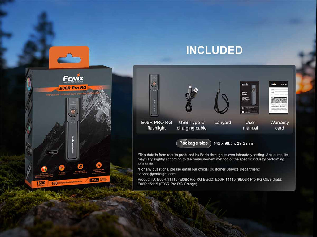 Fenix E06R PRO RG Flat Flashlight