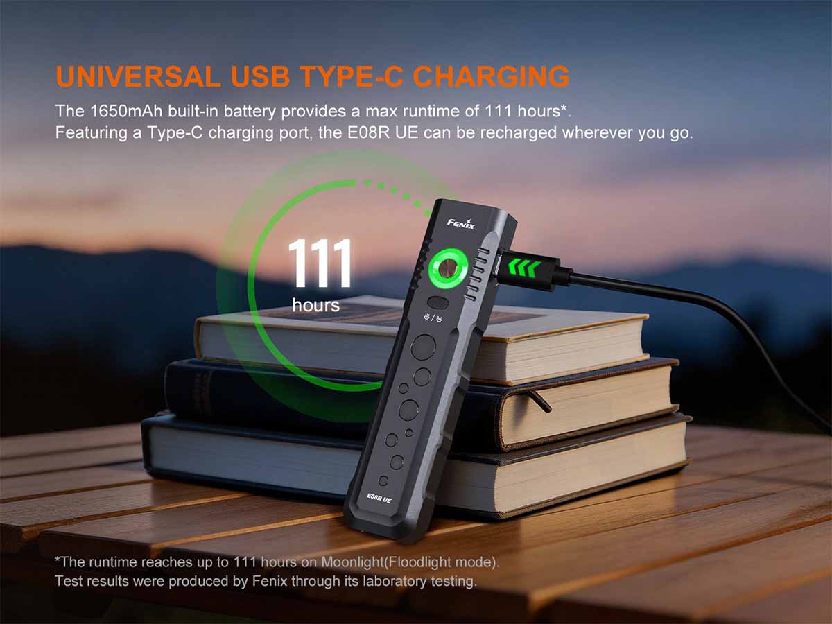 Fenix E08R UE Flat Flashlight