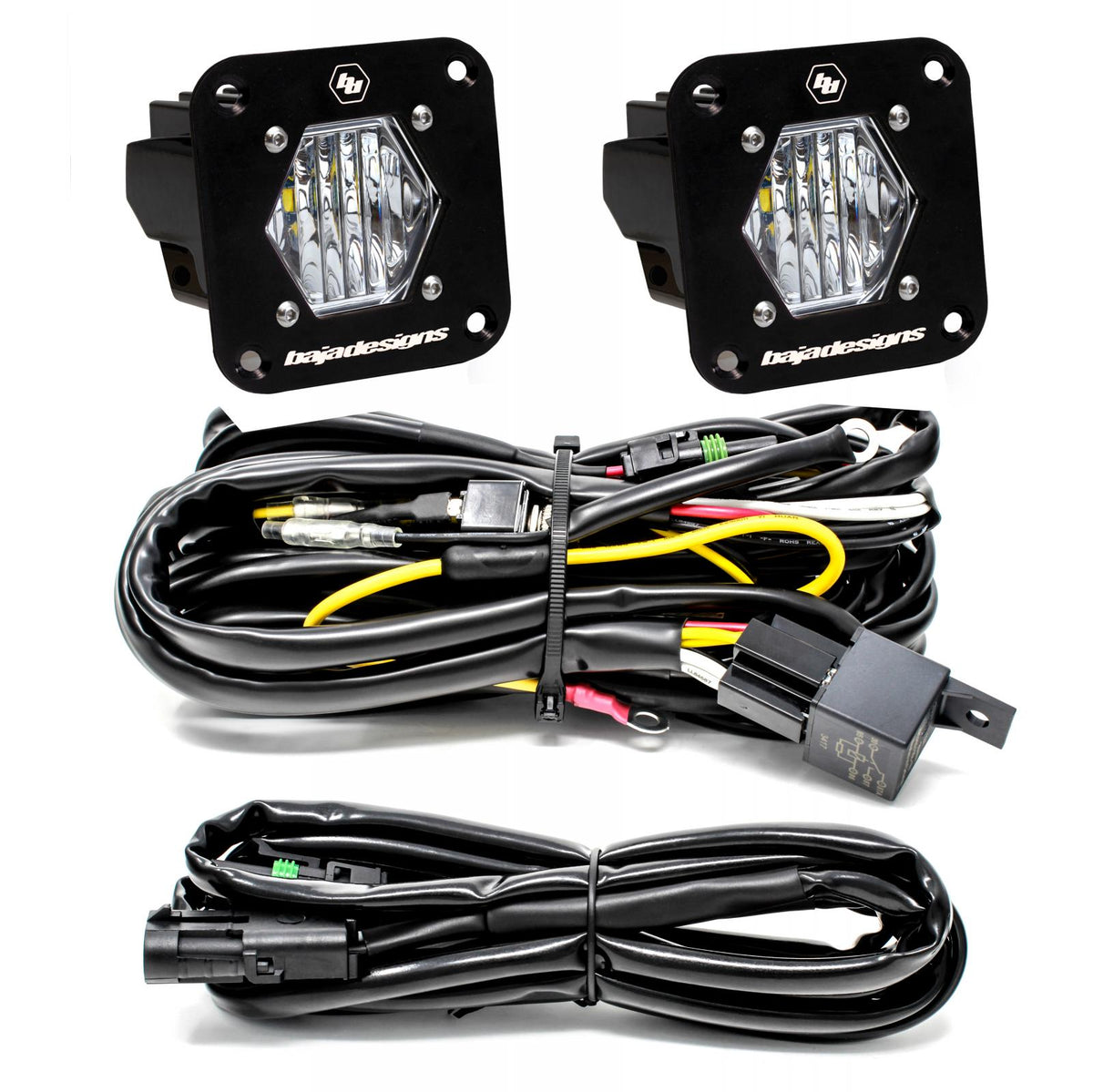 Baja Designs S1 Flush Mount Reverse Kit - Black - 387808
