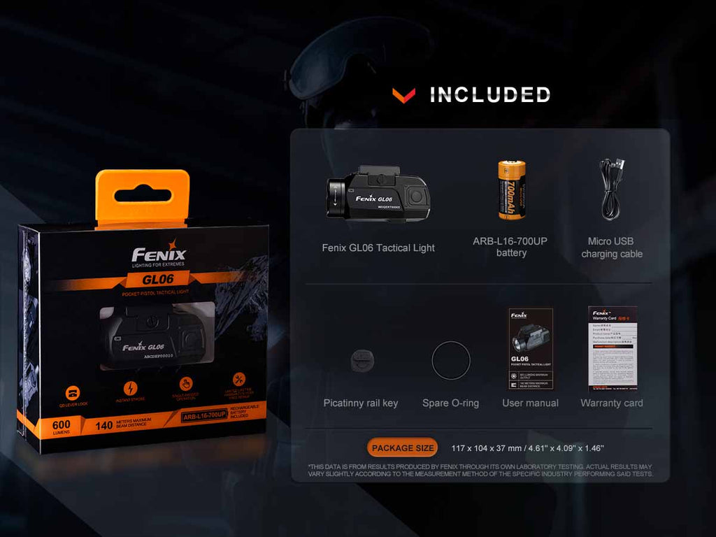Fenix GL06 Compact Weapon Light