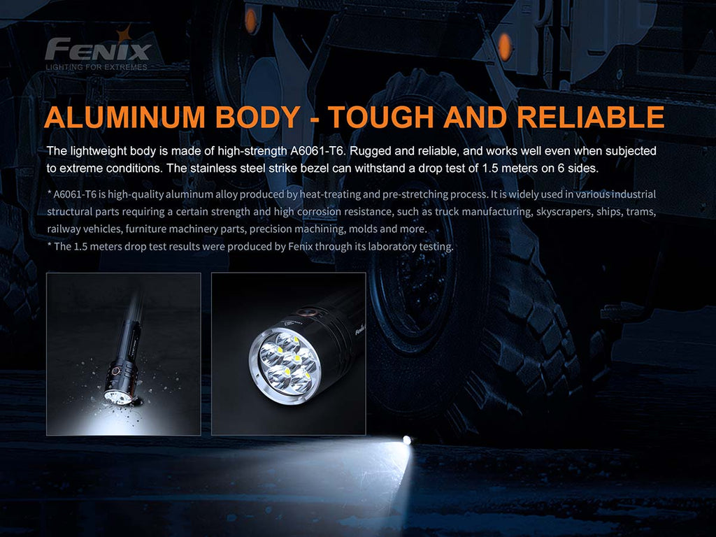 Fenix LR35R Rechargeable Flashlight - 10000 Lumens