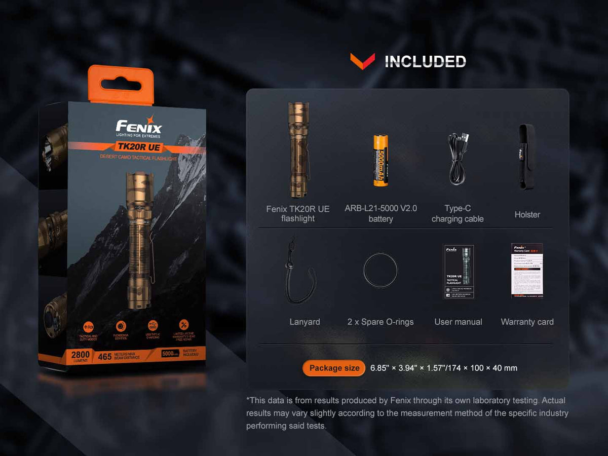 Fenix TK20R UE Rechargeable Flashlight