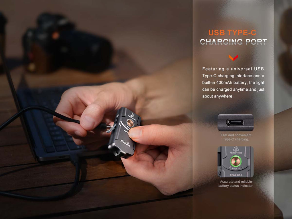 Fenix E03R V2.0 Keychain Flashlight