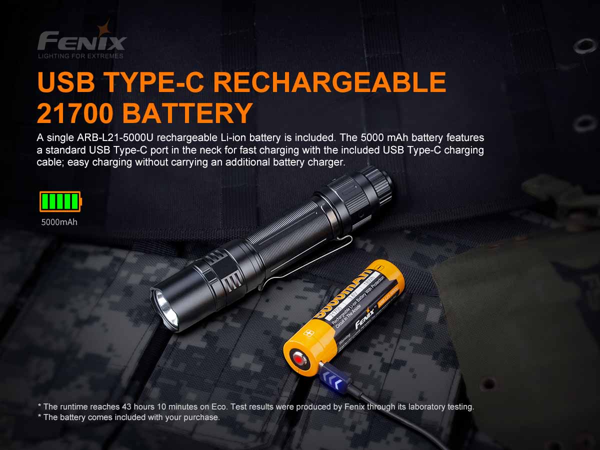 Fenix PD36 TAC Tactical Flashlight
