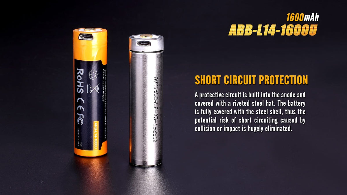 ARB-L14-1600U Built-in USB Rechargeable Battery