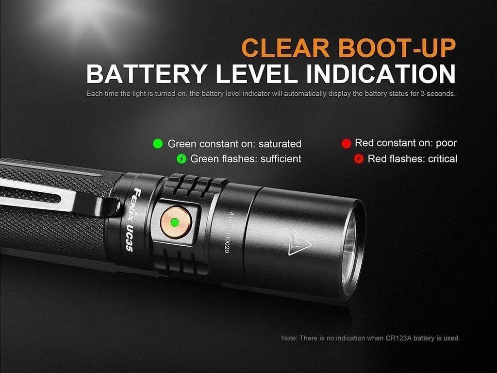 Fenix UC35 V2.0 USB Rechargeable Flashlight