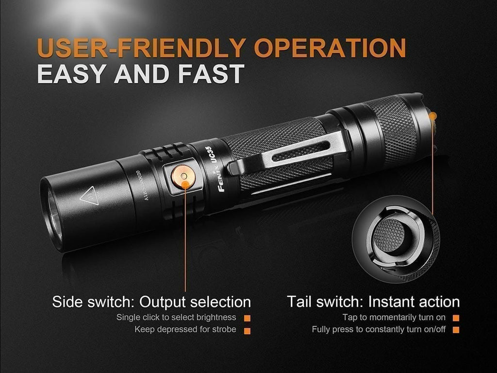 Fenix UC35 V2.0 USB Rechargeable Flashlight