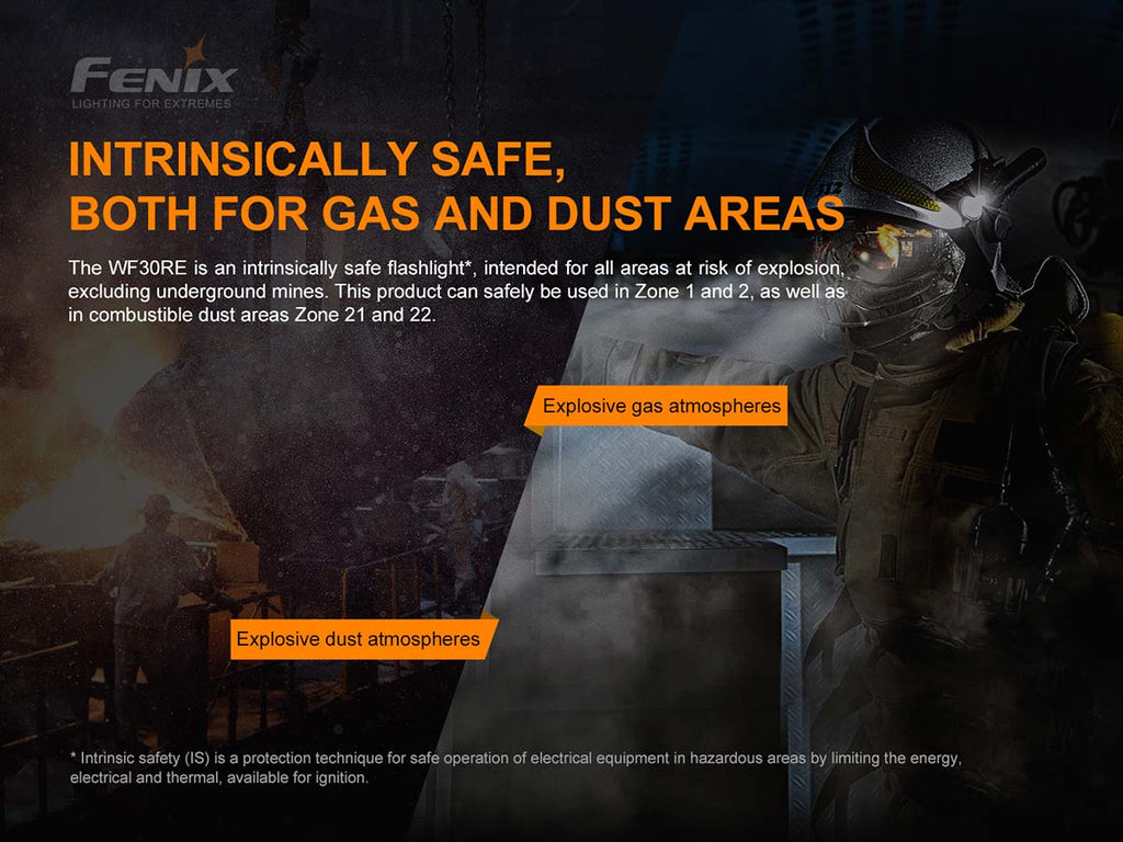 Fenix WF30RE Intrinsically Safe Flashlight