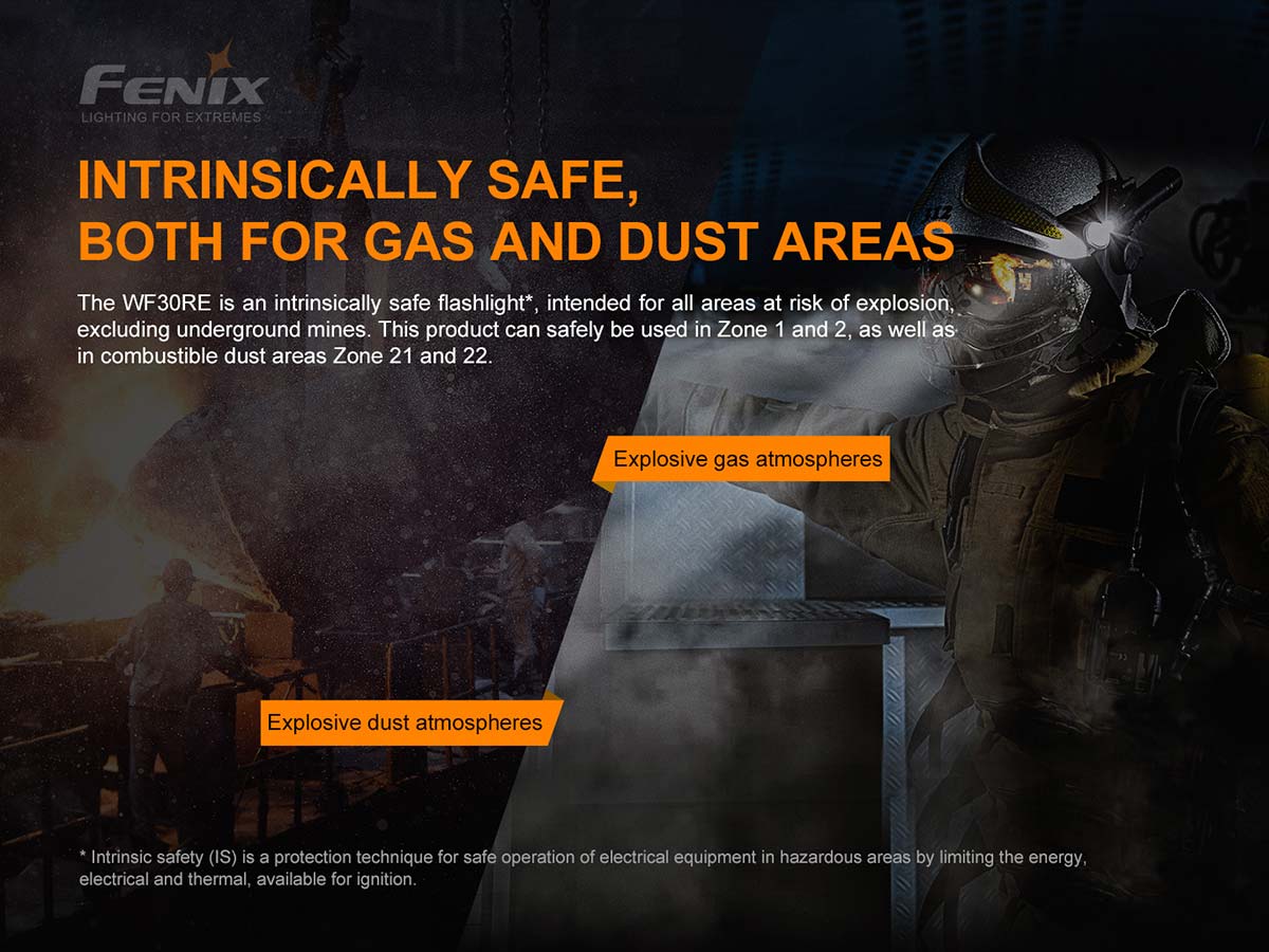 Fenix WF30RE Intrinsically Safe Flashlight