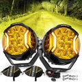 Auxbeam V-ULTRA 5 inch amber side-shooter pods