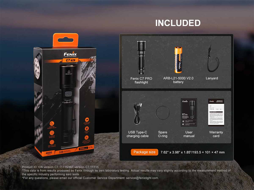 Fenix C7 PRO Rechargeable Flashlight