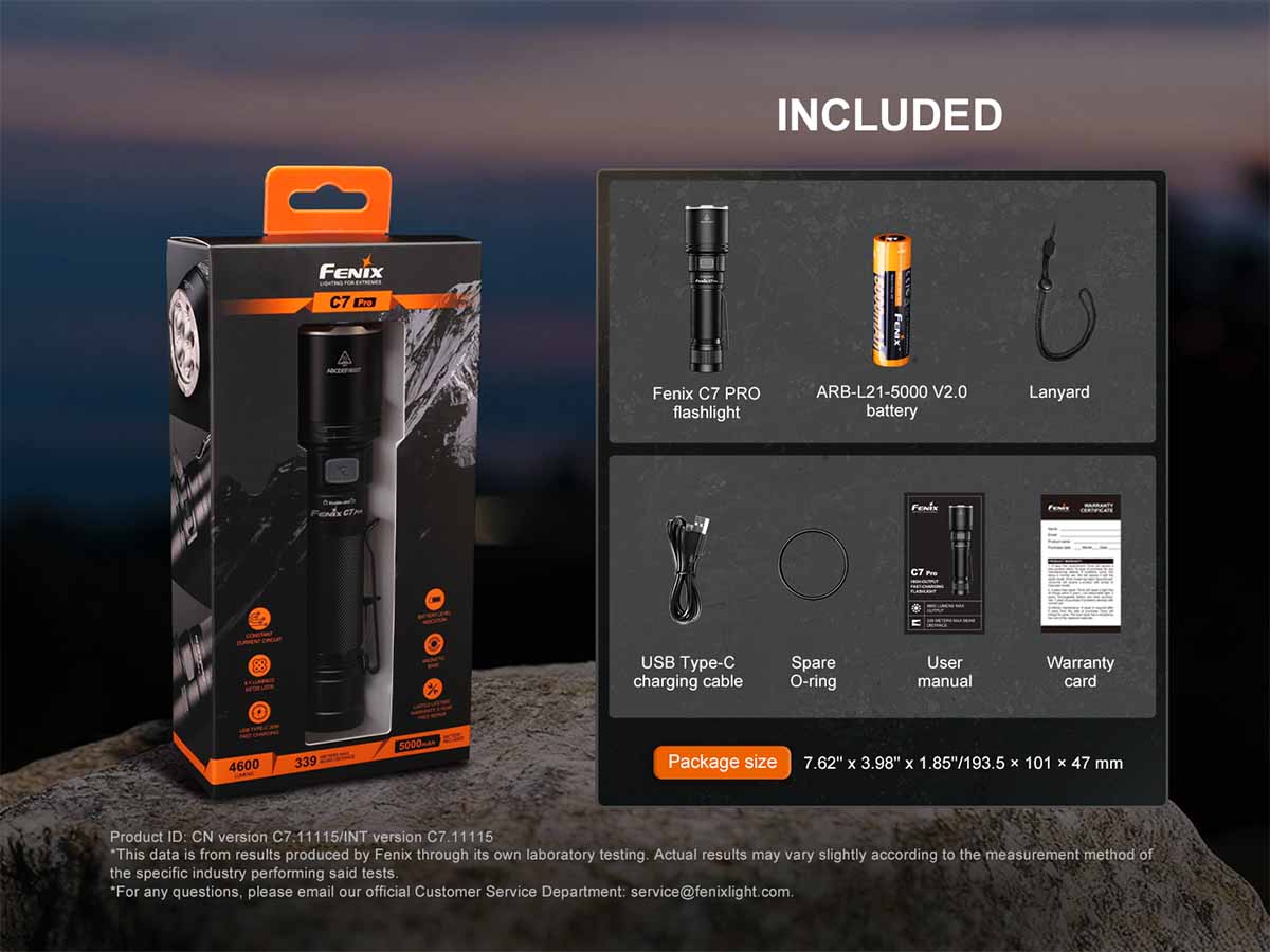 Fenix C7 PRO Rechargeable Flashlight
