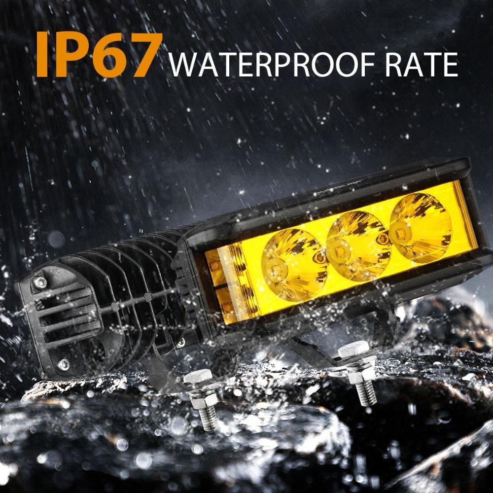 Auxbeam R5 Series 5" 68W Amber Side-Shooter Spot LED Pods (Pair)