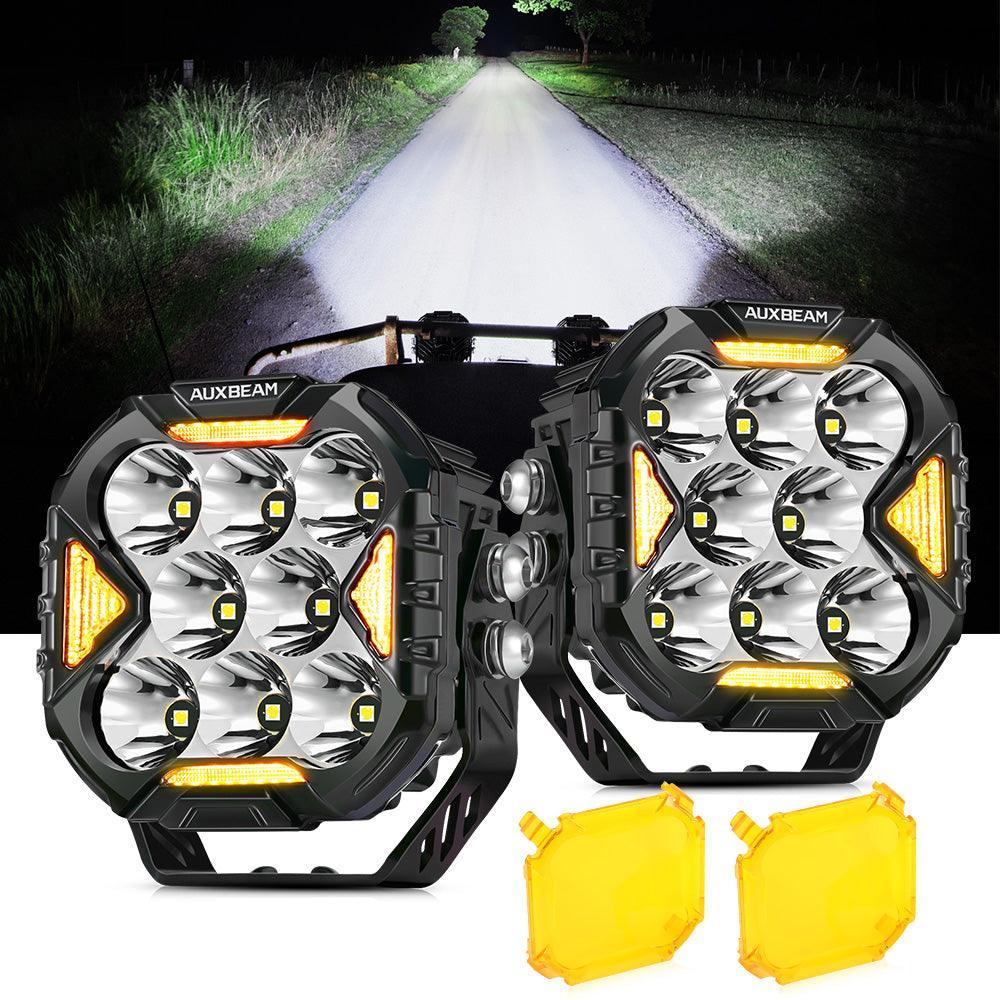 Auxbeam CUBE-Z 4 inch pods white DRL amber turn signal