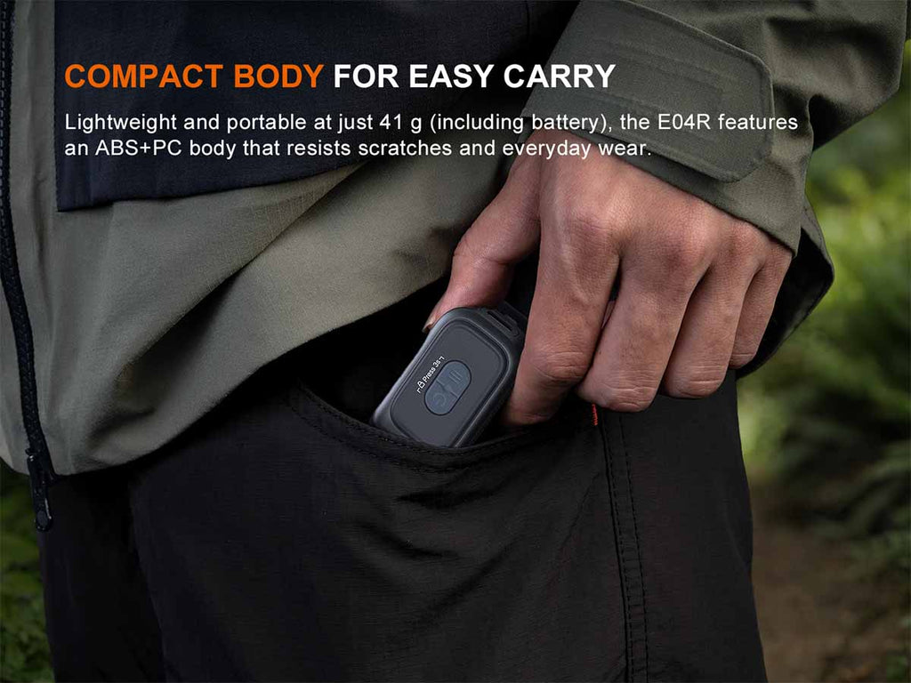 Fenix E04R Clip On Flashlight