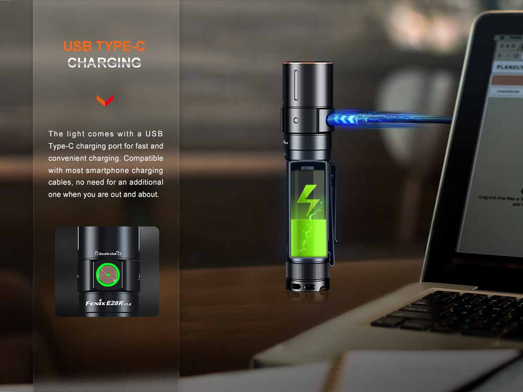 Fenix E28R V2.0 Rechargeable EDC Flashlight