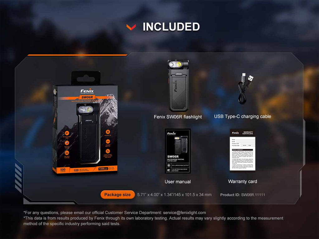 Fenix SW06R Clip On Flashlight
