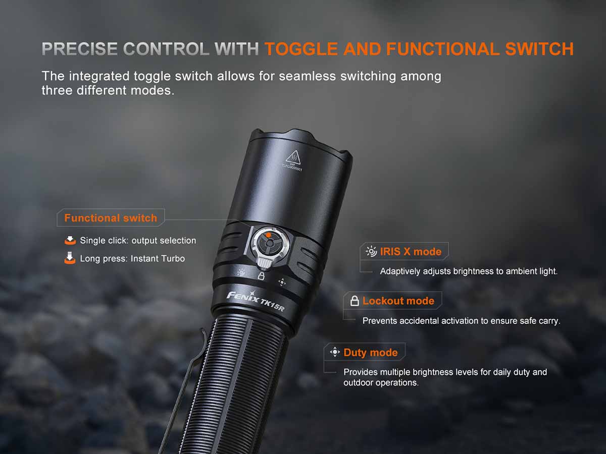 Fenix TK15R Rechargeable Tac Flashlight