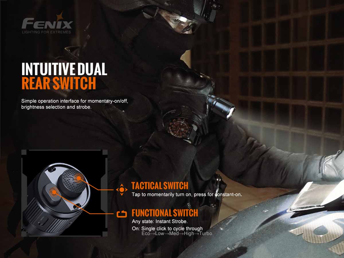 Fenix TK20R V2.0 Rechargeable Tac Flashlight