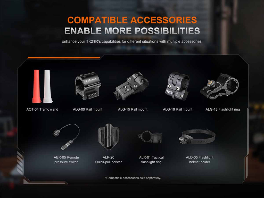 Fenix TK21R Rechargeable Tac Flashlight